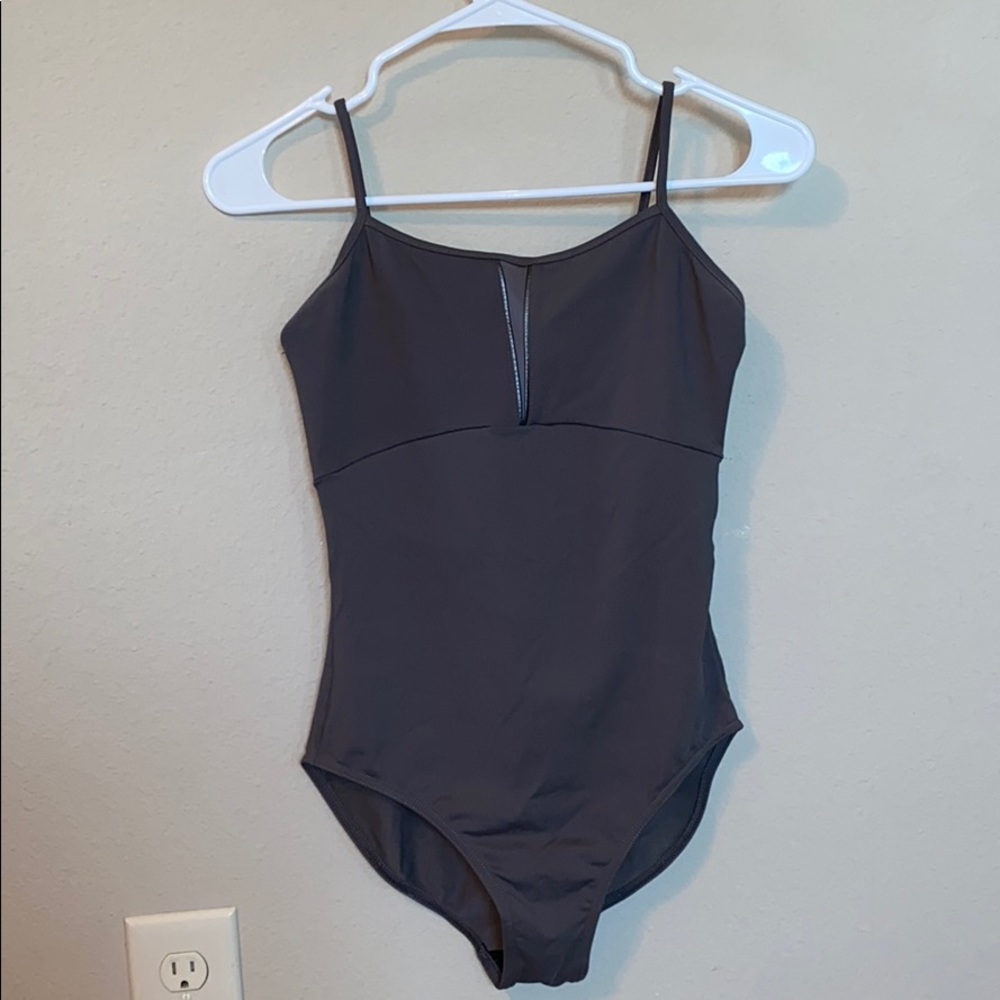 Gray Bloch Camisole Leotard - Adult Medium